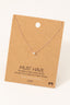 Gold Dipped Mini Cz Pendant Necklace