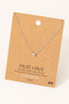 Gold Dipped Mini Cz Pendant Necklace