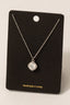 Cz Halo Set Gem Pendant Necklace