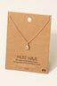 Gold Dipped Faceted Oval Cz Pendant Necklace