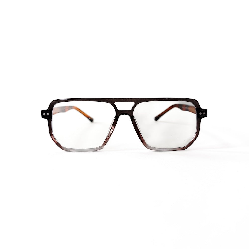 Oversized Square Aviator Blue Light Glasses