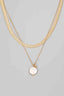 Pearl Layered Chain Necklace