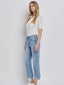 Poppy Fray Hem Straight Jean