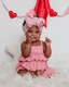 Presley Ruffle Tank Two-Piece Set - Pink