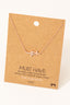 Double Cross Pendant Necklace