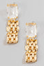 Rhinestone Watch Chain Dangle Earrings