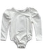 Rosalind Puff Long Sleeve Leotard - White