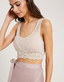 Scalloped Edge Padded Bralette - Nude