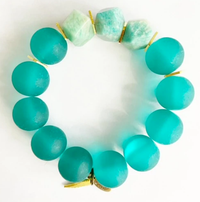 Sea Gypsy Teal Glass Amazonite Chunk