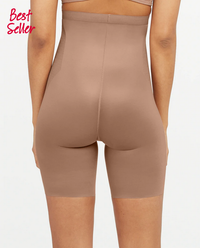 Thinstincts 2.0 High-Waisted Mid-Thigh Short - Cafe Au Lait