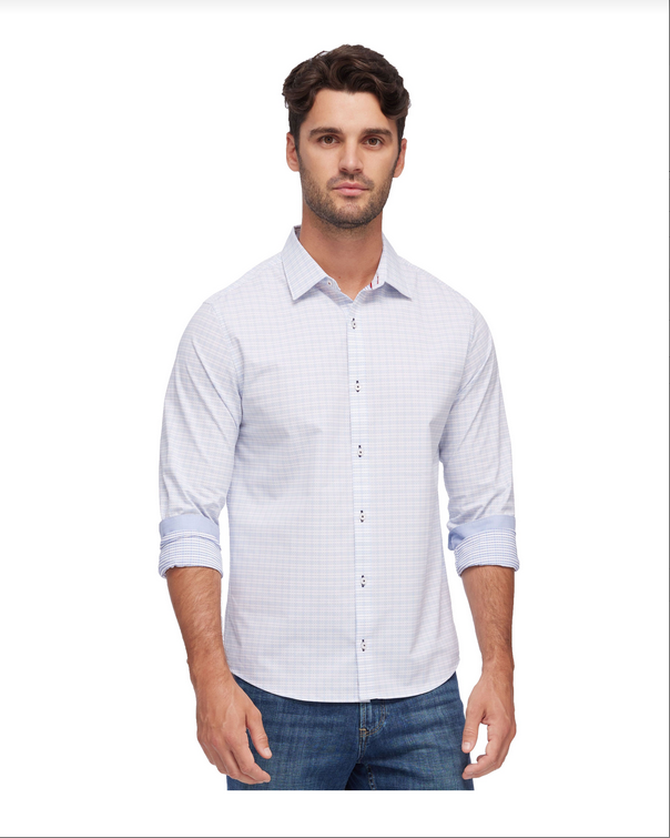 Gridley LS Performance Icon Shirt - White