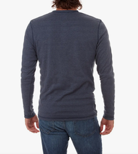 Harper Long Sleeve Henley - Navy