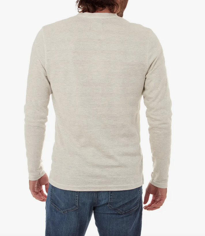 Harper Long Sleeve Henley - Oatmeal