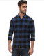 Shaw LS Vintage Flannel Shirt - Navy/Black