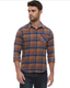Ironwood LS Heather Flannel Shirt - Brown/Navy