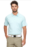 Wheaton Dot Print Performance Polo - Aqua