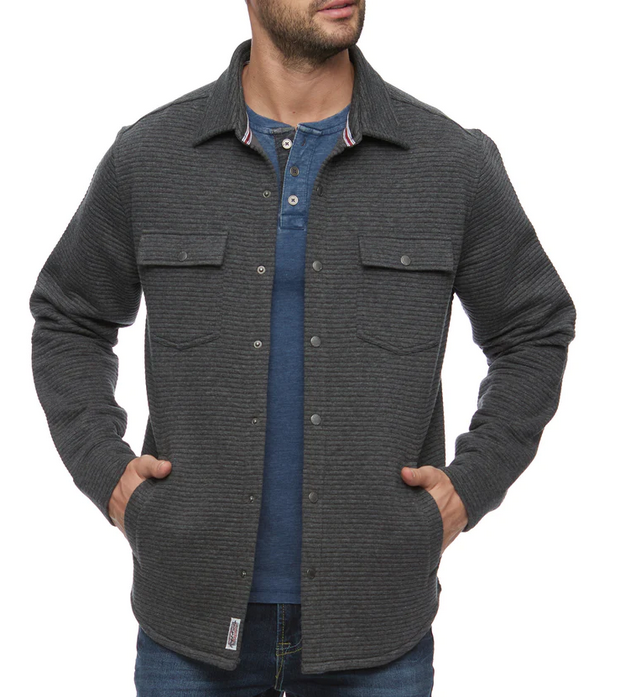 Waldorf Shirt Jacket - Charcoal