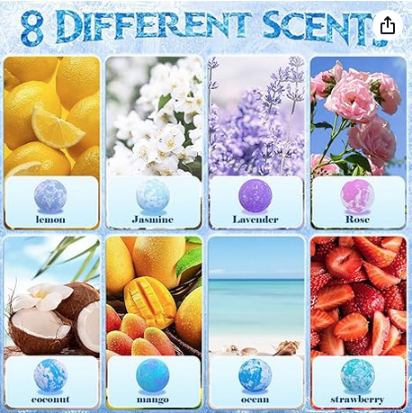 Frozen Bath Bombs with Surprise Inside