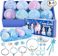 Frozen Bath Bombs with Surprise Inside