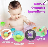 Bath Bombs With Surprise Light Cube Inside