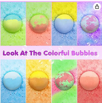 Bath Bombs With Surprise Light Cube Inside