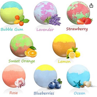 Bath Bombs With Surprise Light Cube Inside