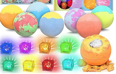Bath Bombs With Surprise Light Cube Inside