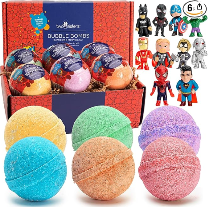 Superhero Bath Bombs with Surprise Inside