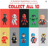 Superhero Bath Bombs with Surprise Inside