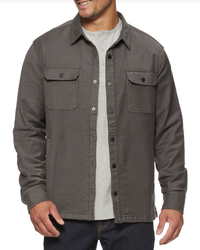 Shane Garment Dyed Jacket - Charcoal