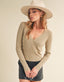 Sema Sweater Cardigan - Latte