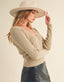 Sema Sweater Cardigan - Latte