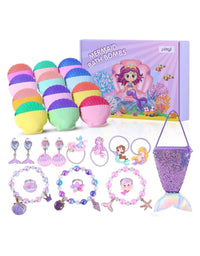 Mermaid Shell Bath Bombs with Surprise Inside