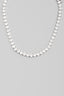Round Faceted Rhinestone Link Necklace