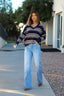 Street Chic Multi Navy Striped Sweater