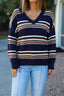 Street Chic Multi Navy Striped Sweater