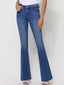 Talulla Raw Hem Flare Jeans
