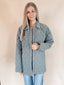 Quilted Motif Jacket - Winter Spruce