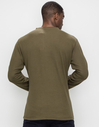 Thermal Henley Long Sleeve - Olive