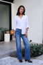 Thread and Supply White Button Down Presley Top