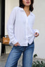 Thread and Supply White Button Down Presley Top