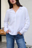 Thread and Supply White Button Down Presley Top