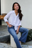 Thread and Supply White Button Down Presley Top