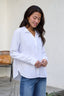 Thread and Supply White Button Down Presley Top
