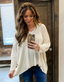Adrienne Light Knit Top - Beige