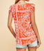 Tribal Printed Sleeveless Top - Pink