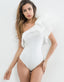 One Shoulder Ruffle Bodysuit