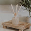 Salt and Sea White Translucent Tinted Glass Jar Reed Diffuser